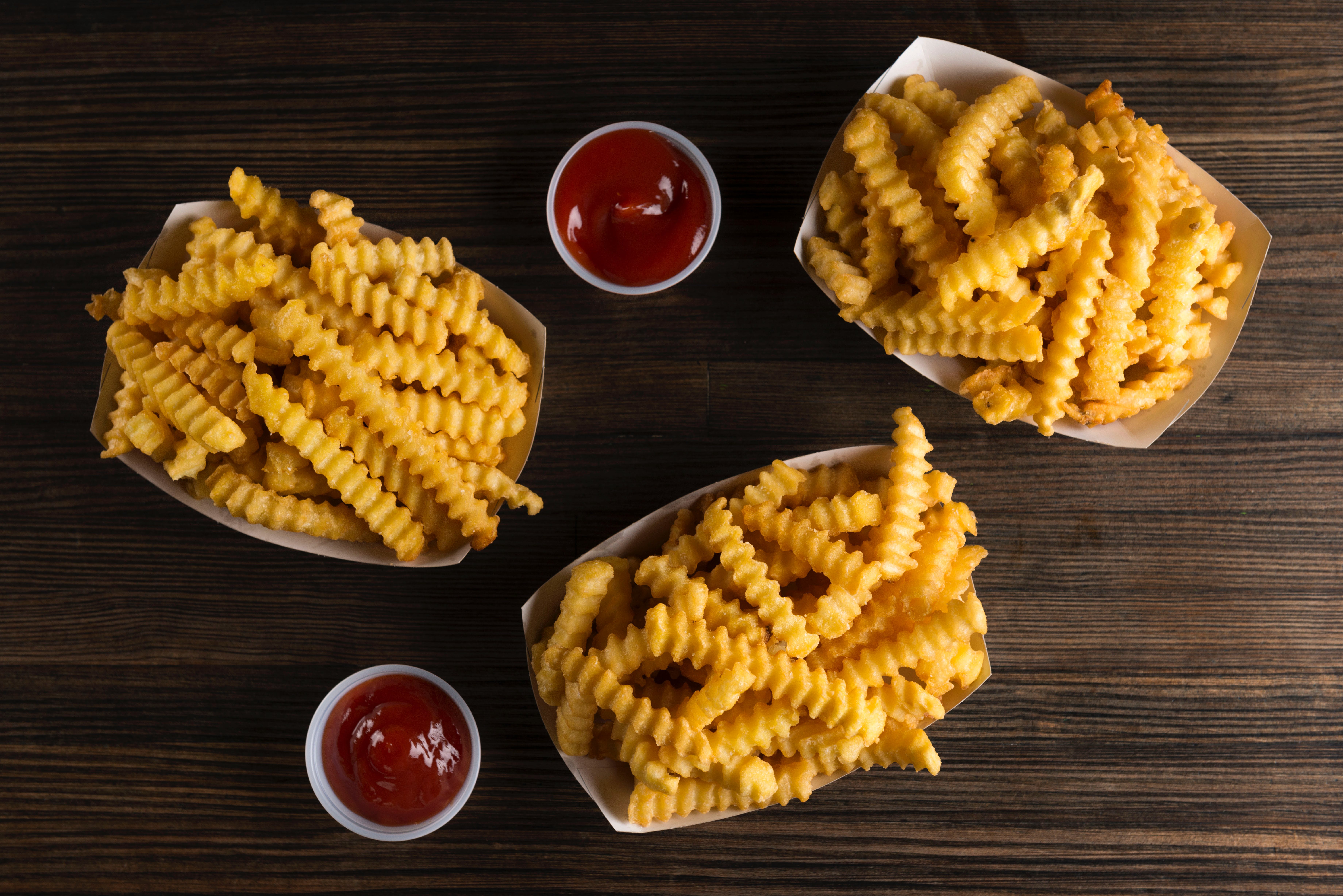 crinkle-cut fries